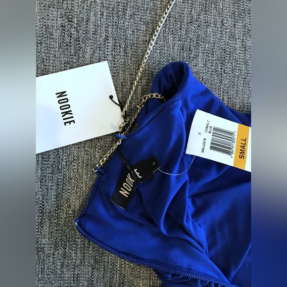 Nookie Tia Mini Cobalt Blue Mini Dress Size Small NWT - Picture 7 of 8